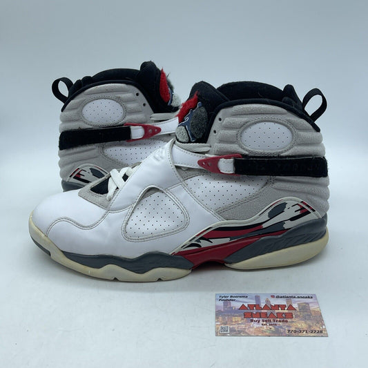 Size 11 - Air Jordan 8 Retro 2013 Bugs Bunny White Grey Suede (305381-103)