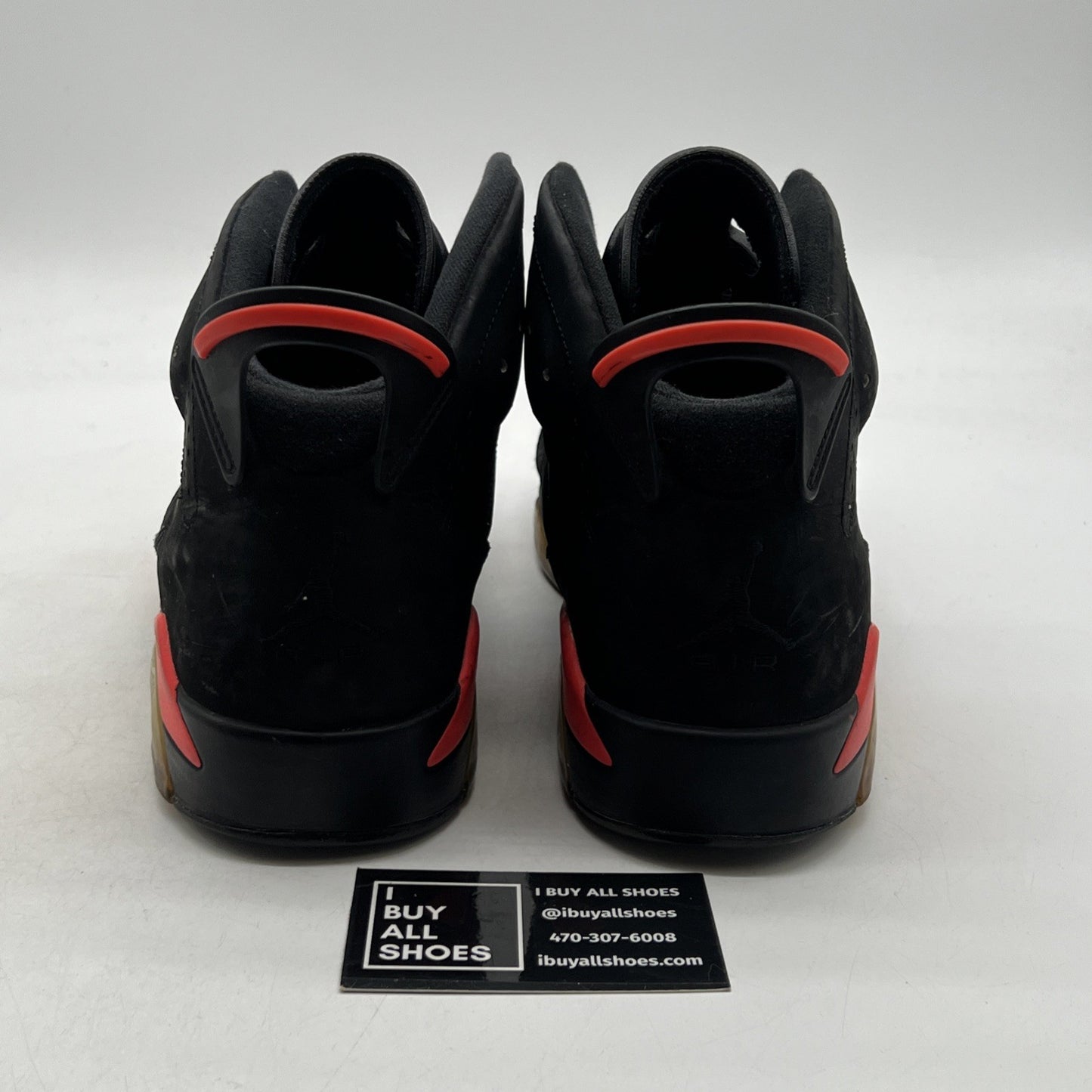 Size 11.5 - Air Jordan 6 Retro Infrared Black 2014 (384664-023)