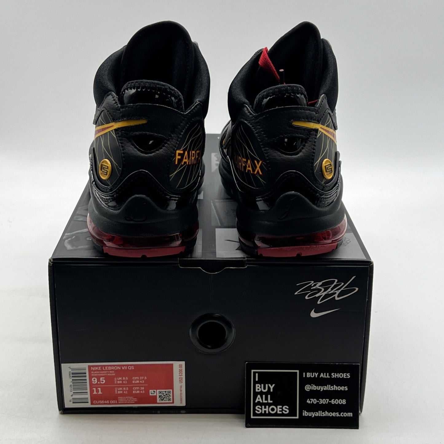 Size 9.5 - Nike Air Max LeBron 7 Fairfax (CU5646-001)