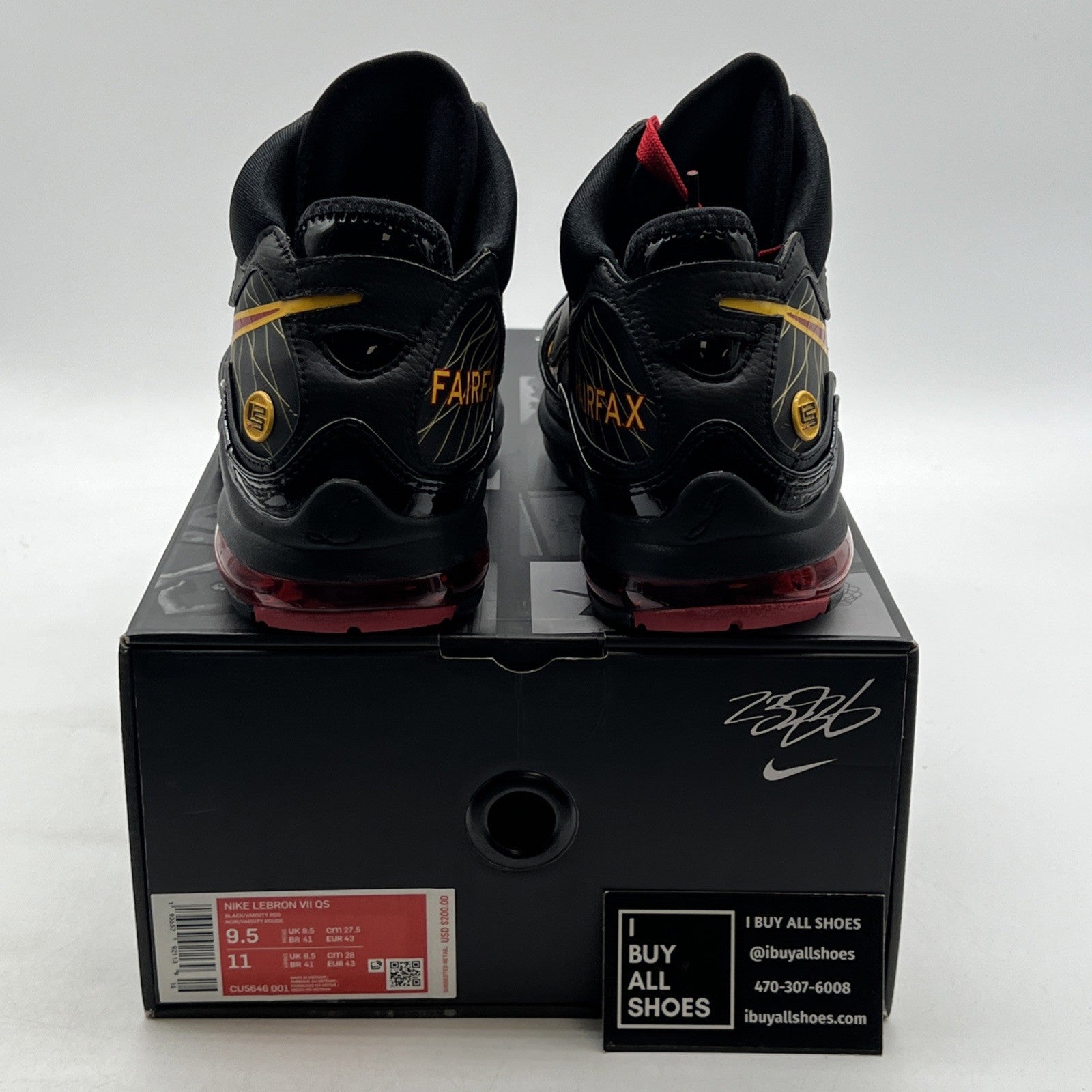 Size 9.5 - Nike Air Max LeBron 7 Fairfax (CU5646-001)