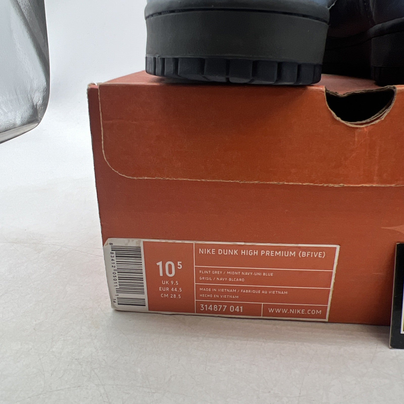 Size 10.5 - Nike Dunk Premium High Gray (314877-041)