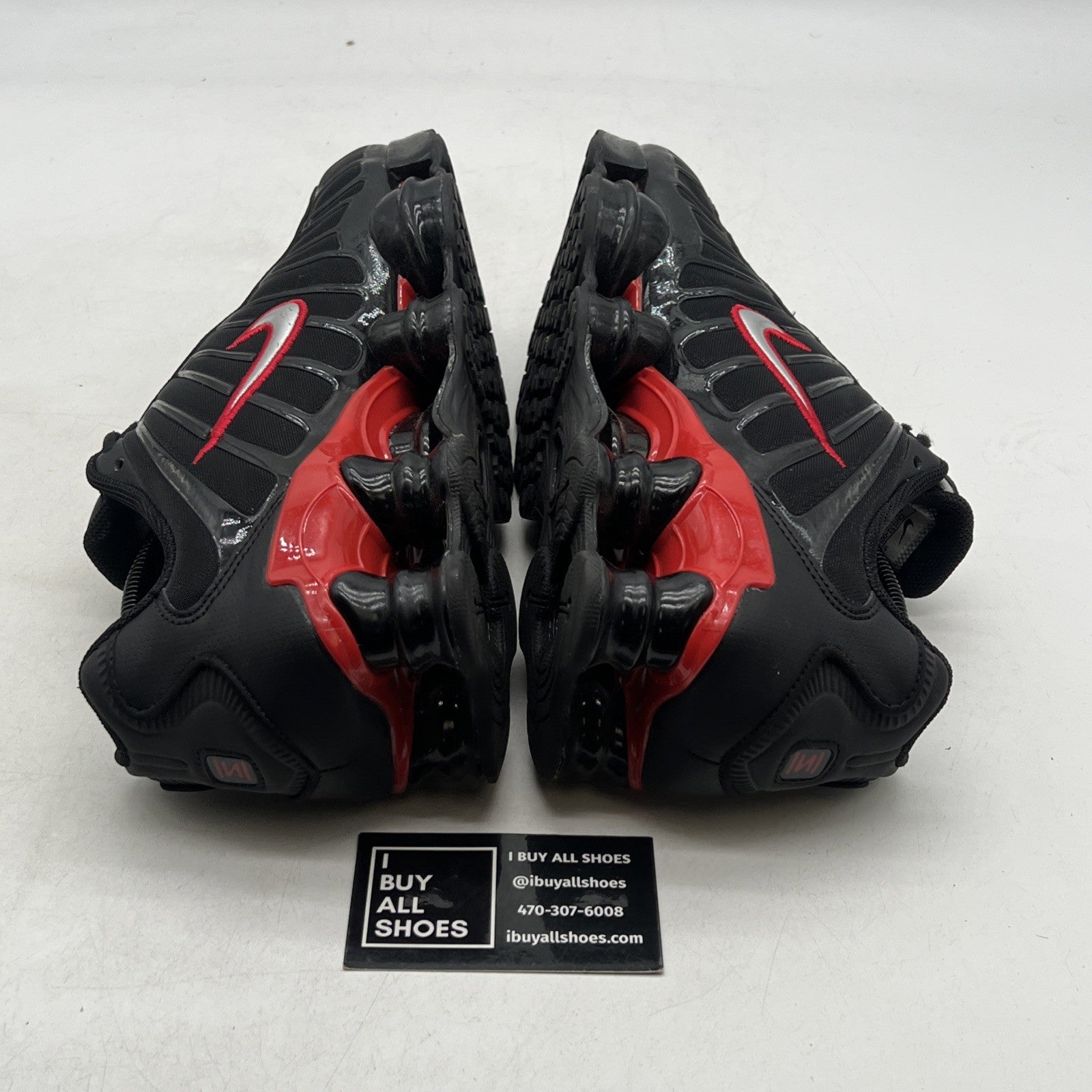 Size 9.5 - Nike Shox TL Black University Red (CN0151-003)