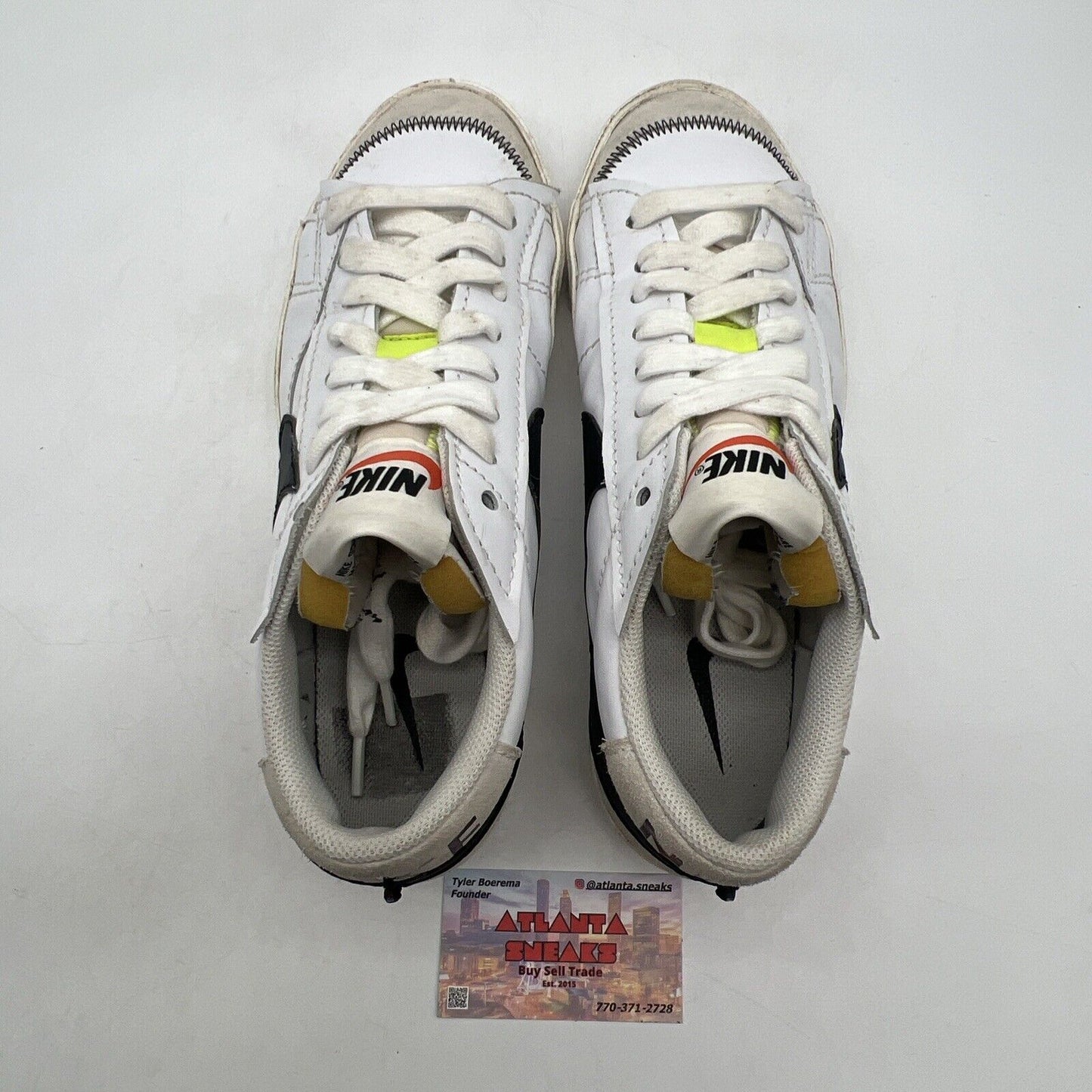 Size 12 - Nike Blazer '77 Jumbo Low White Black Leather (DN2158-101)