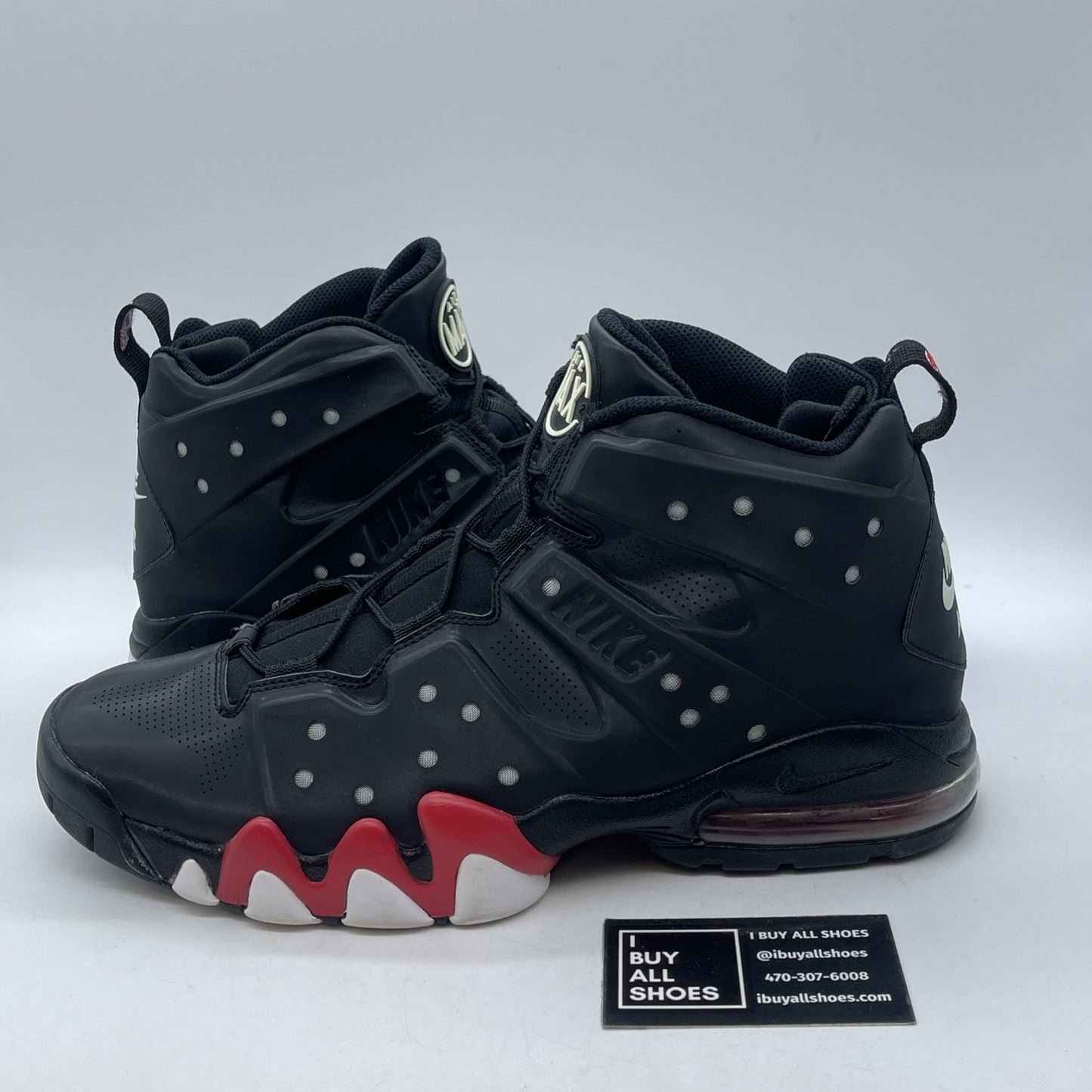 Size 13 - Nike Air Max Barkley Black Suede Leather (488119-061)