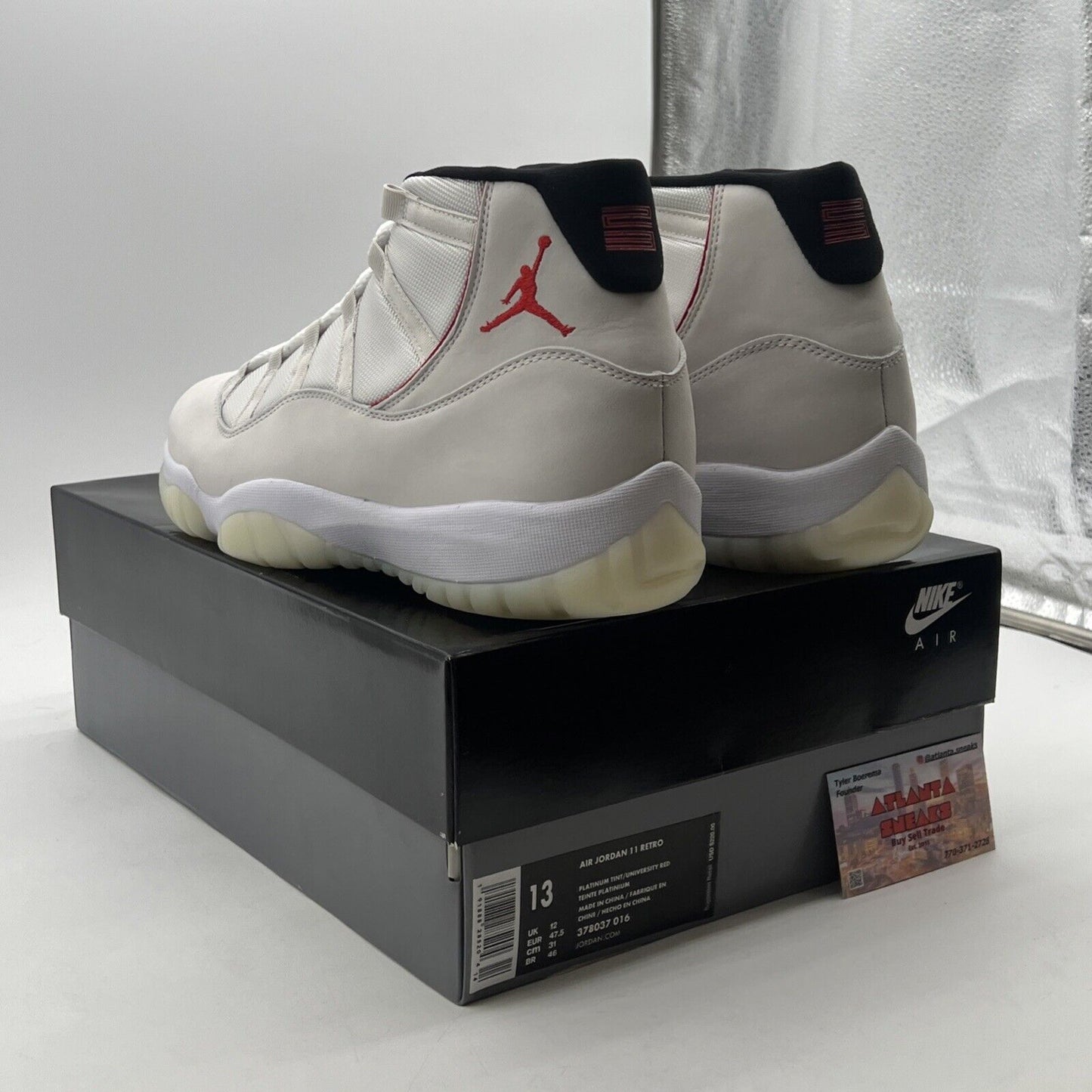 Size 13 - Air Jordan 11 Retro Platinum Tint (378037-016)
