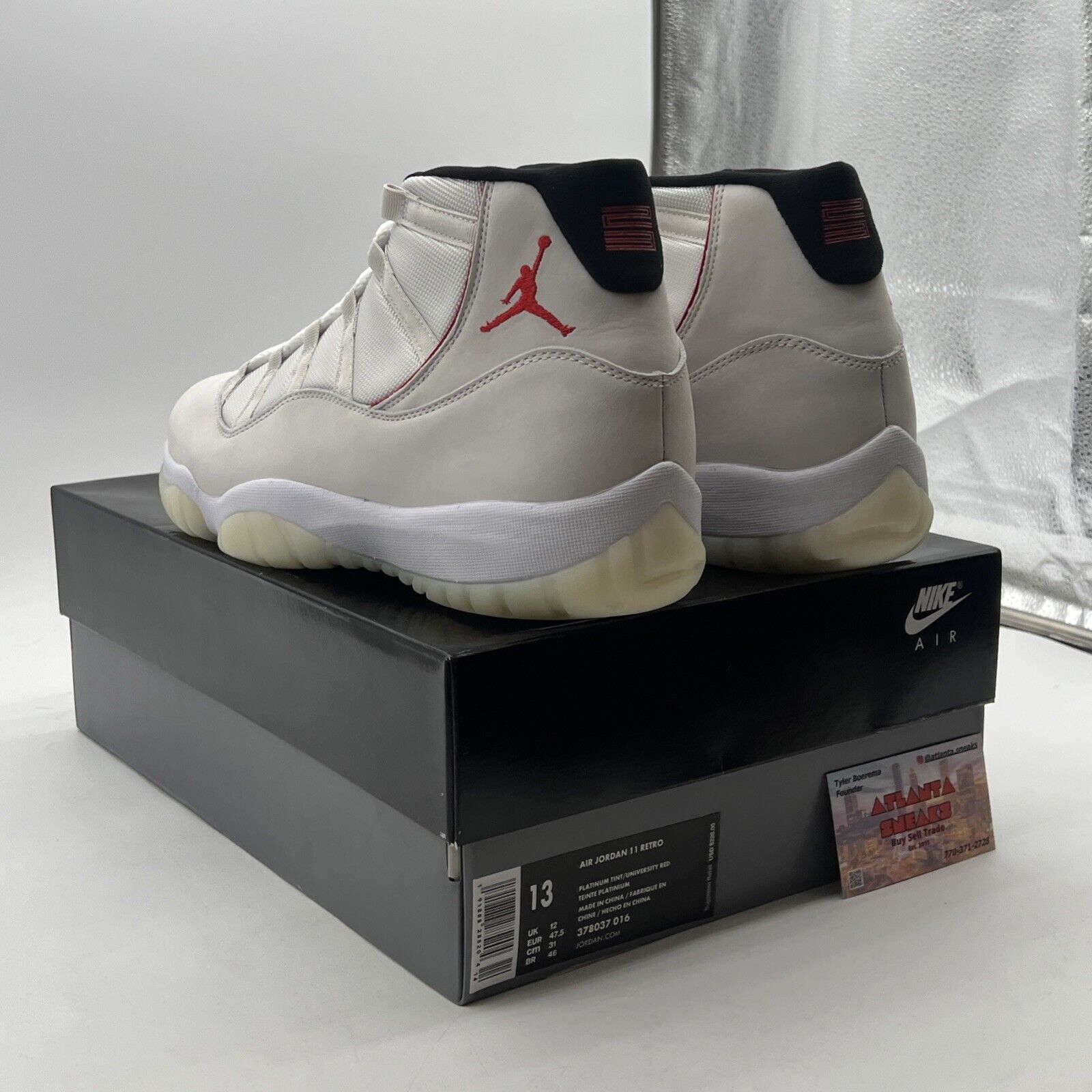 Size 13 - Air Jordan 11 Retro Platinum Tint (378037-016)