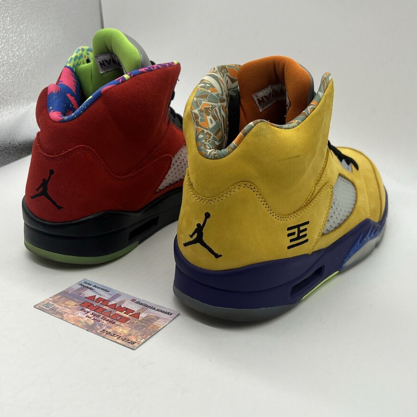 Size 11 - Jordan 5 Retro SE Solar Orange Red Yellow Purple Green Blue Suede Used