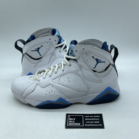 Size 10 - Air Jordan 7 Retro 2015 French Blue White Leather (304775-107)