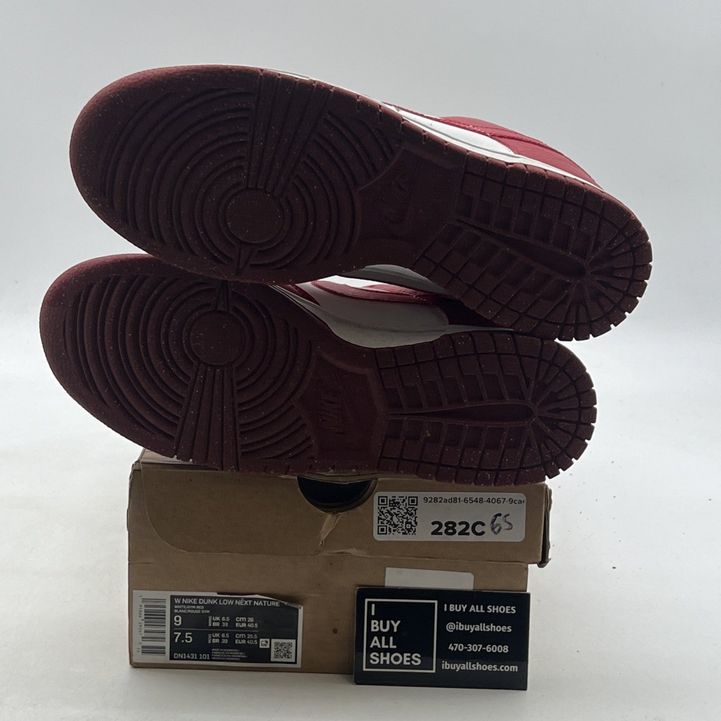 Size 9 - Nike Dunk Low Next Nature Gym Red/White 2022 (DN1431-101)