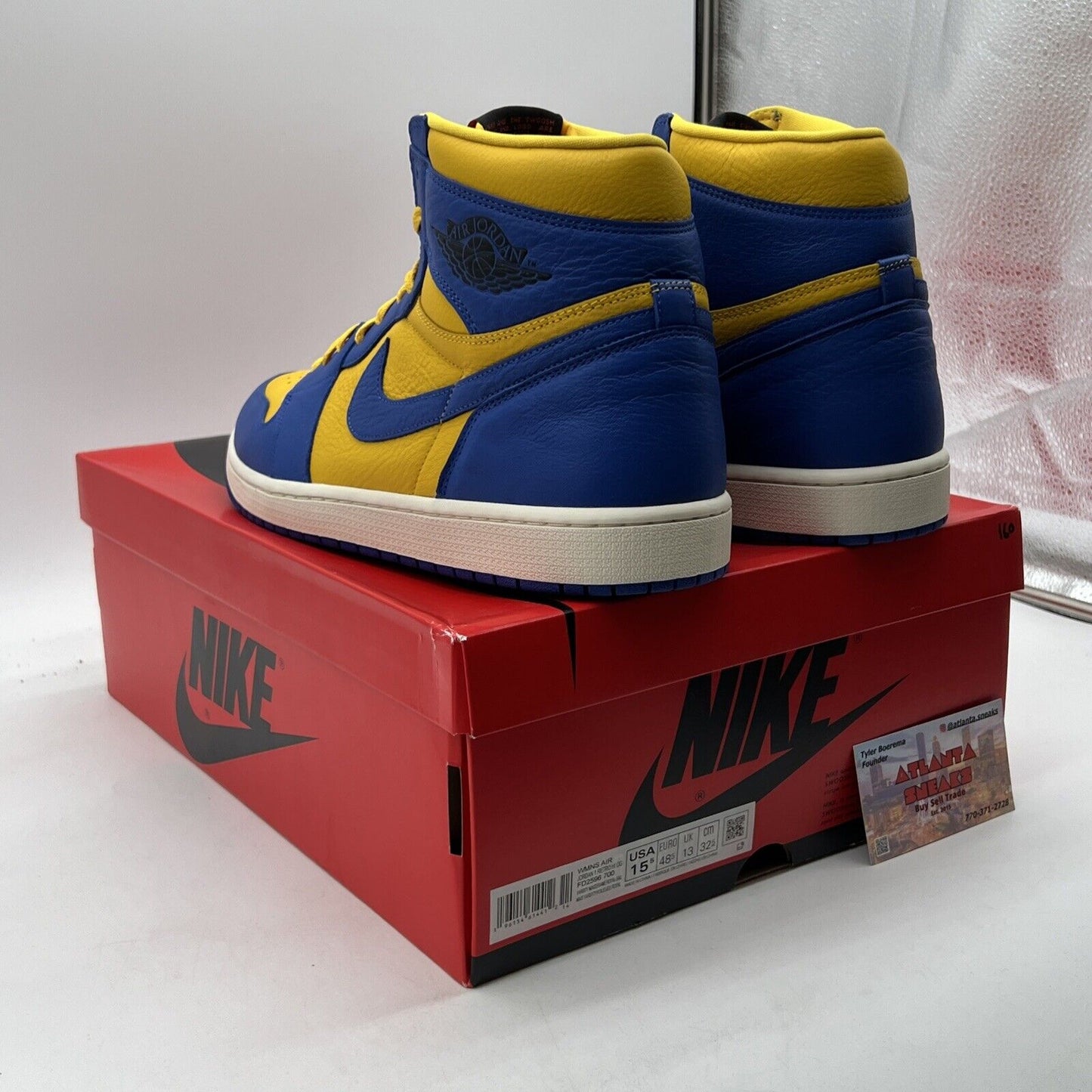 Size 15.5 - Air Jordan 1 Retro OG High Reverse Laney W (FD2596-700)