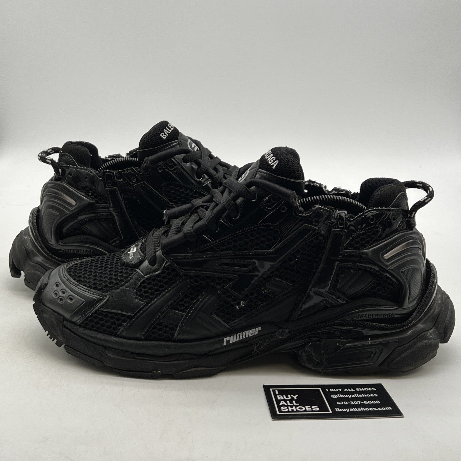 Size 11 - Balenciaga Runner Sneaker, black