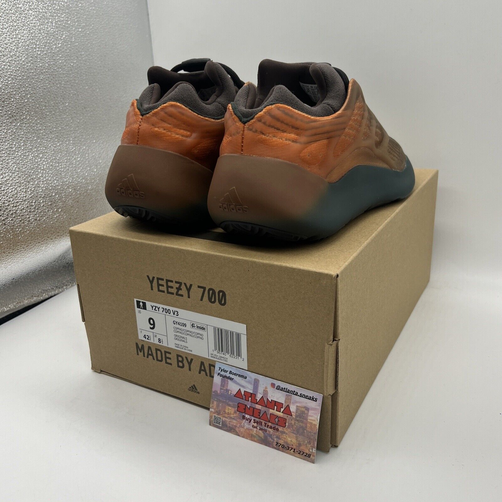 Size 9 - adidas Yeezy 700 V3 Copper Fade Brand New Og All Brown DS Sneakers