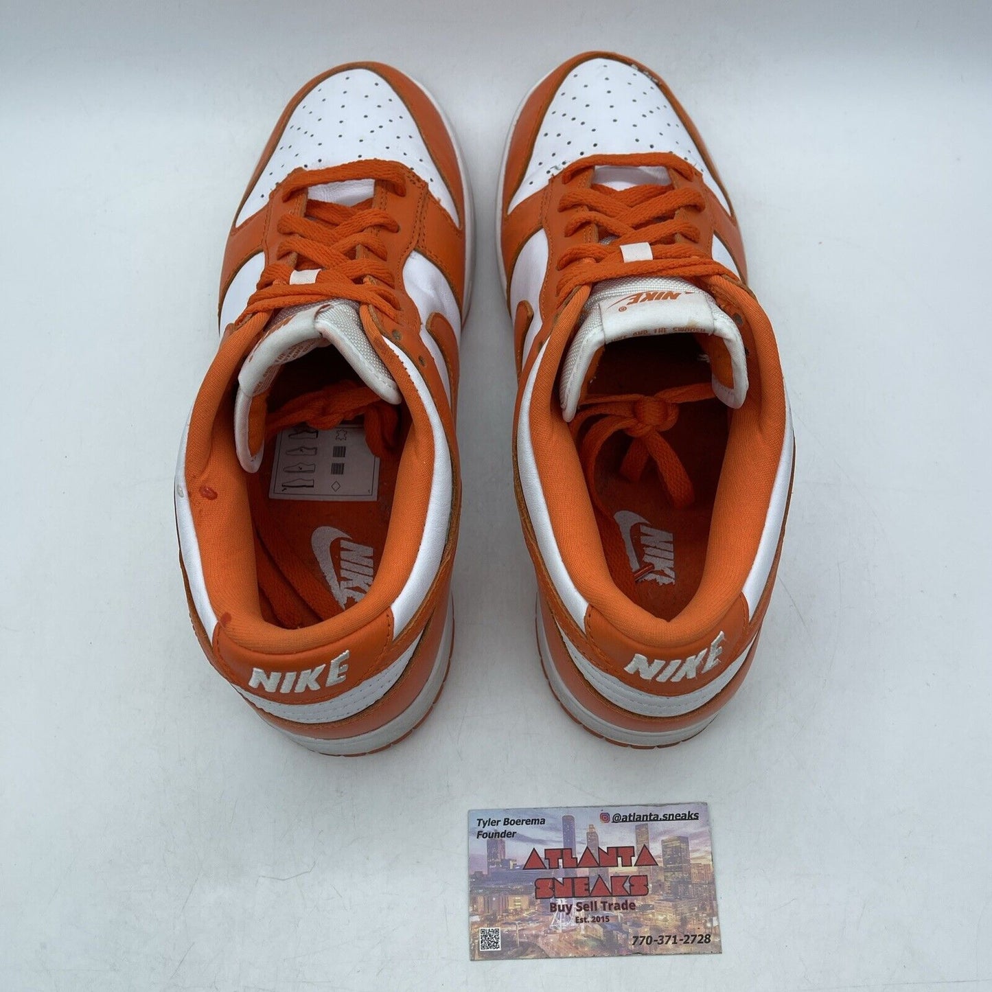 Size 11 - Nike Dunk Low Retro SP Syracuse 2020 Orange White Leather (CU1726-101)