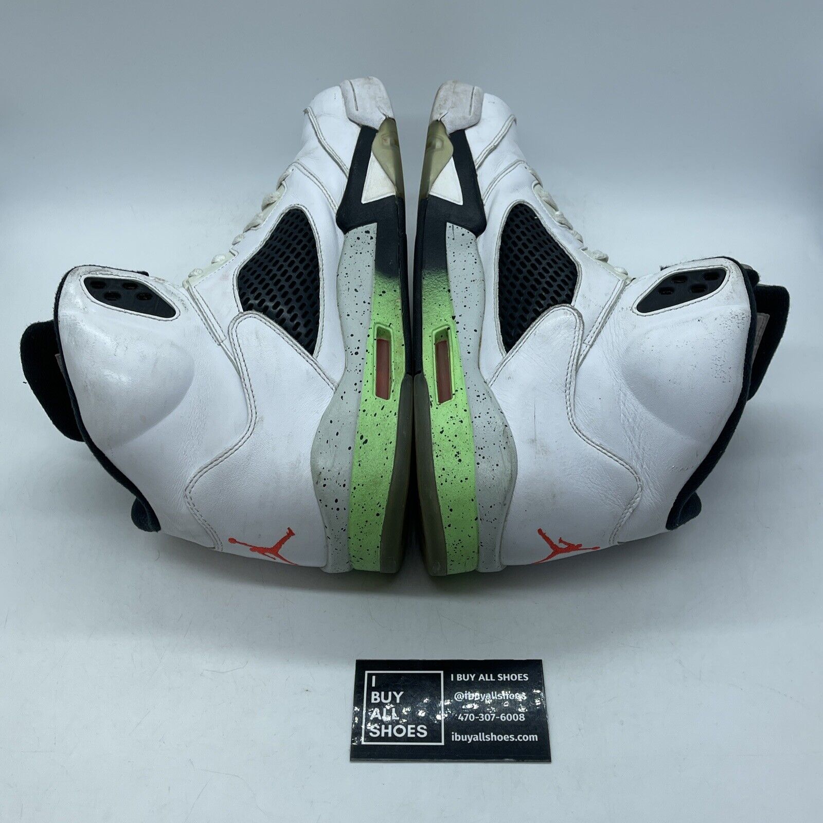 Size 13 - Air Jordan 5 Retro Pro Stars White Black Suede Leather (136027-115)