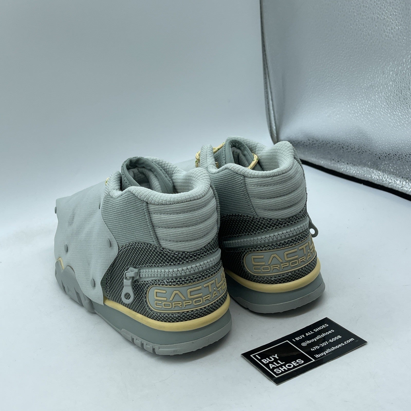 Size 12 - Nike Travis Scott x Air Trainer 1 SP Gray Blue Yellow (DR7515-001)