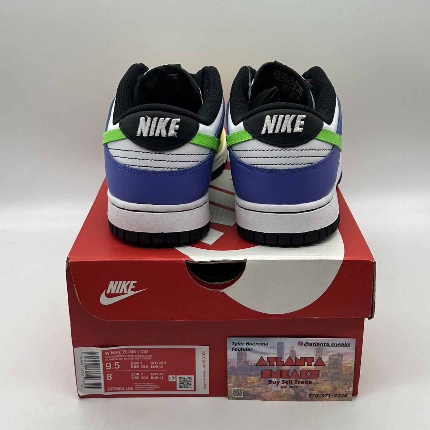 Size 9.5 - Nike Dunk Low Green Strike 2021 Brand New Og All