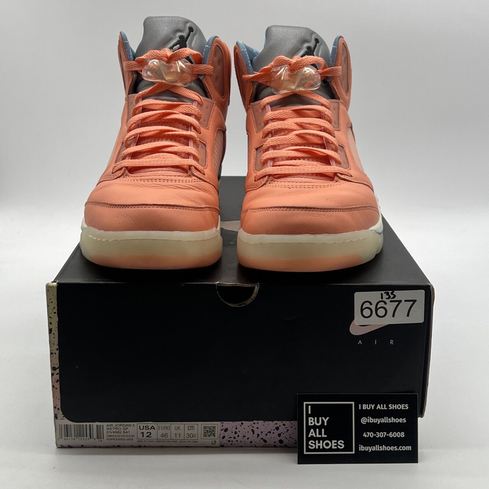 Size 12 - Air Jordan 5 Retro x DJ Khaled We The Best - Crimson Bliss DV4982-641