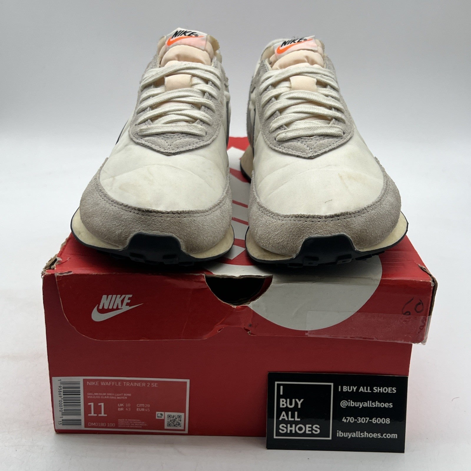 Size 11 - Nike Waffle Trainer 2 SE Sail Light Bone (DM0180-100)