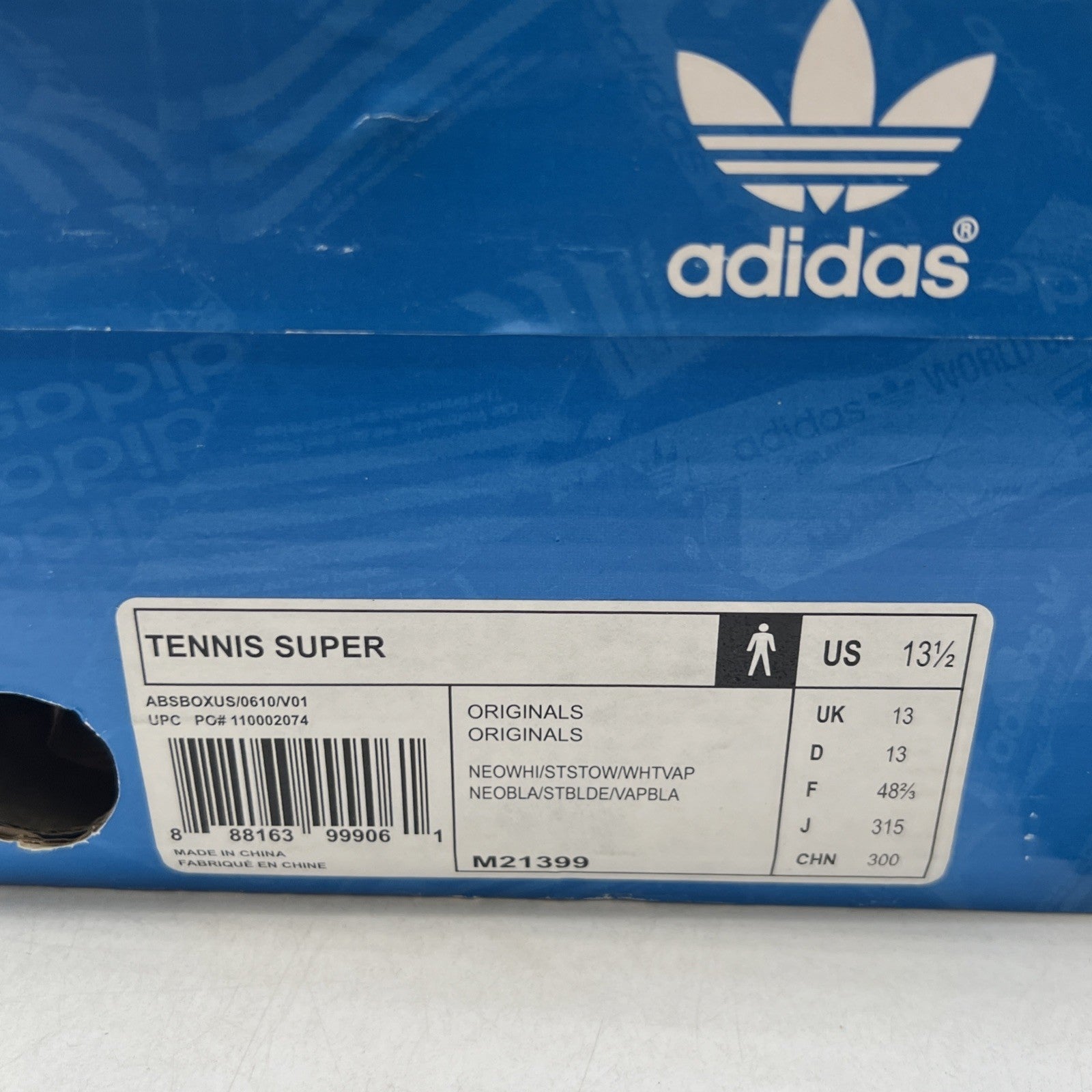 Size 13 - Adidas Tennis Super Ivan Lendl Supreme gebraucht (M21399)