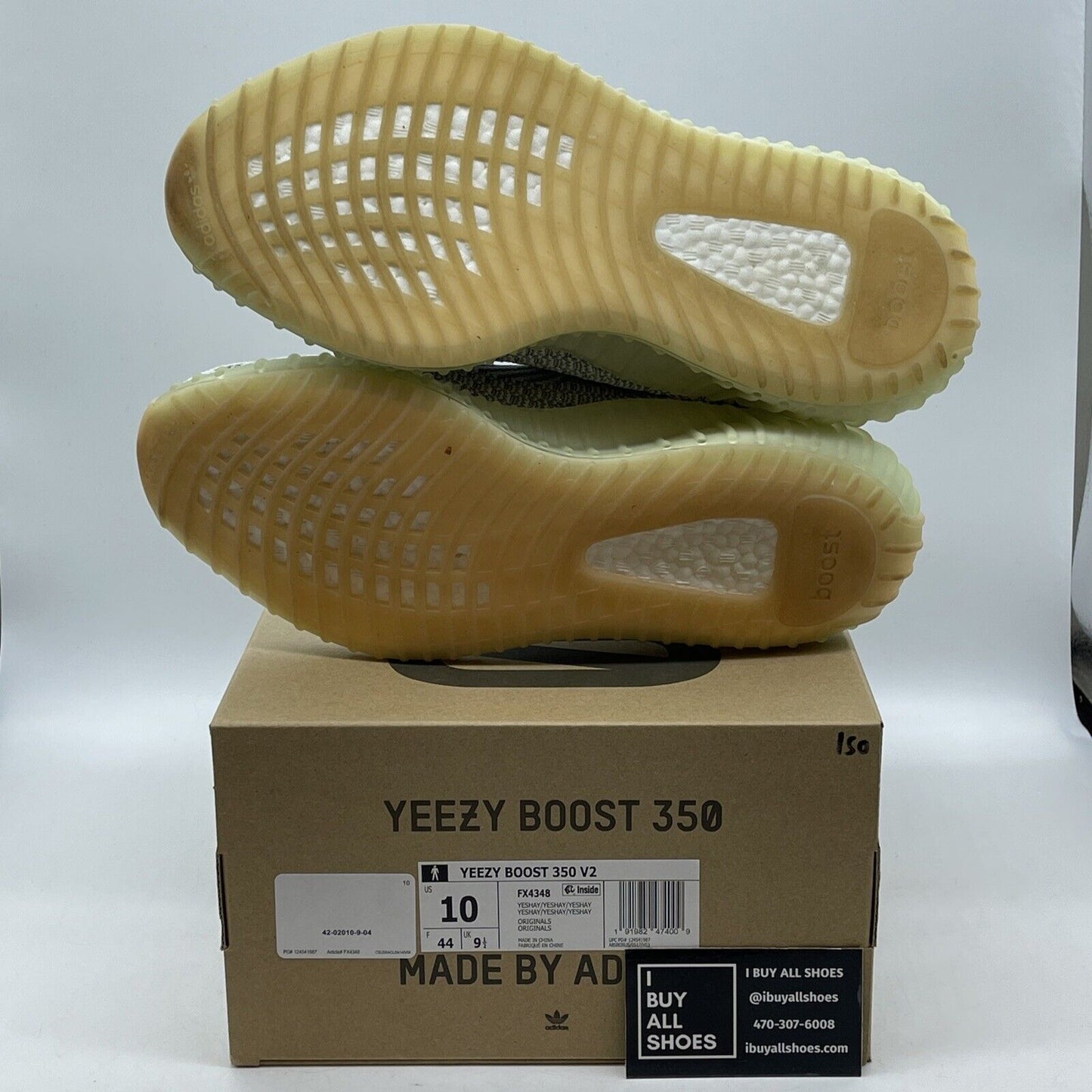 Size 10 - adidas Yeezy Boost 350 V2 Yeshaya Non-Reflective Blue White (FX4348)