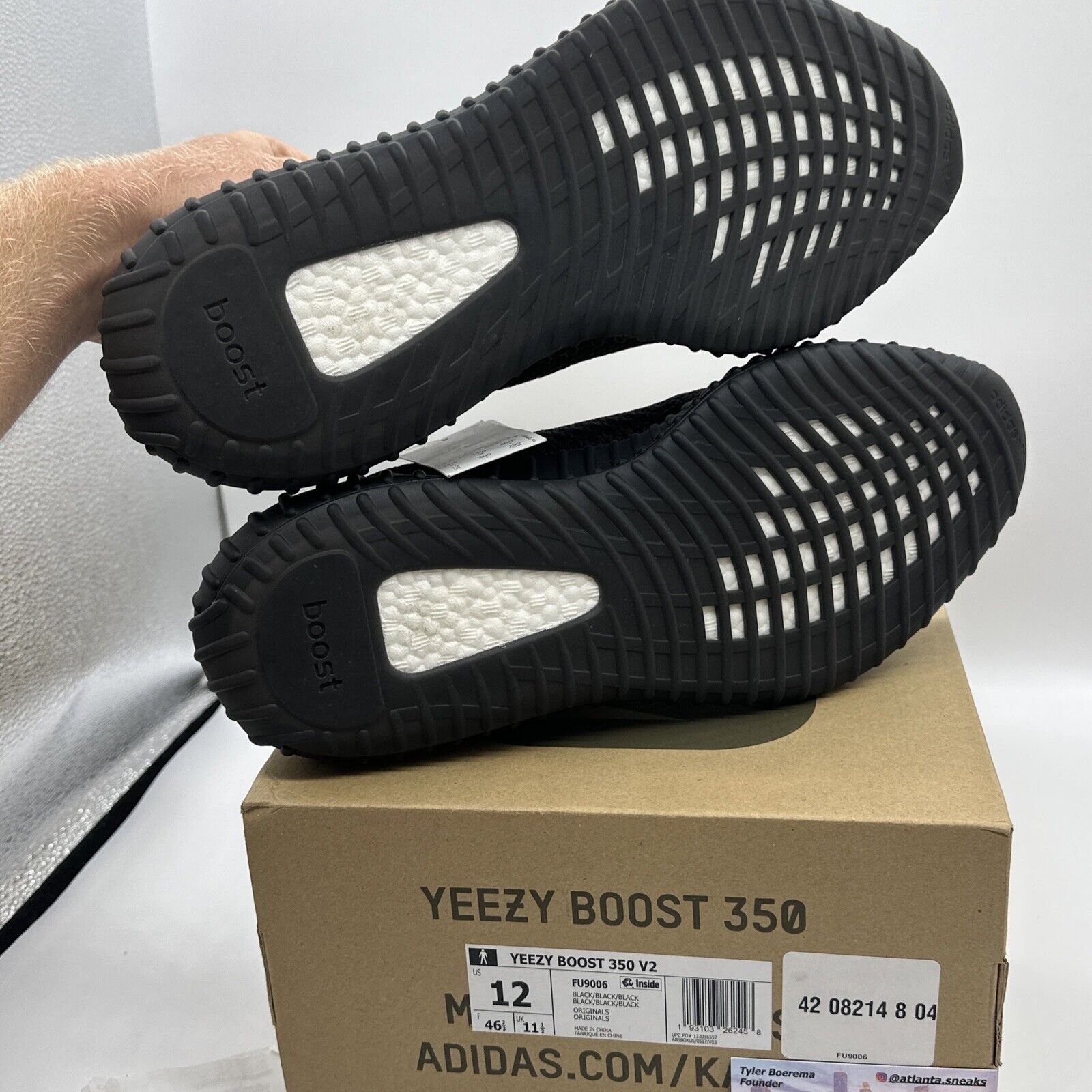 Adidas Yeezy Boost 350 V2 Black Non-Reflective 2019 Size 12