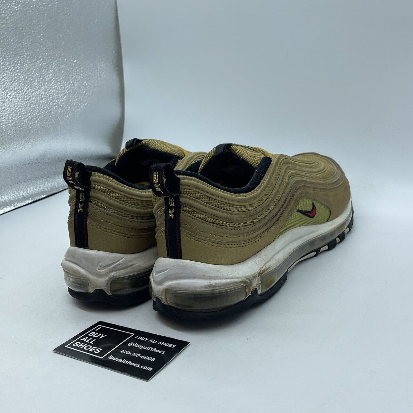 Size 12 - Nike Air Max 97 OG QS Metallic Gold Suede Leather (884421-700)