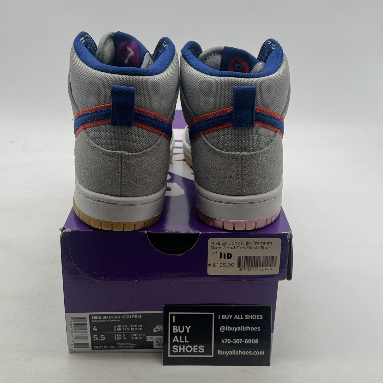Size 4 - Nike Dunk SB High New York Mets (DH7155-001)