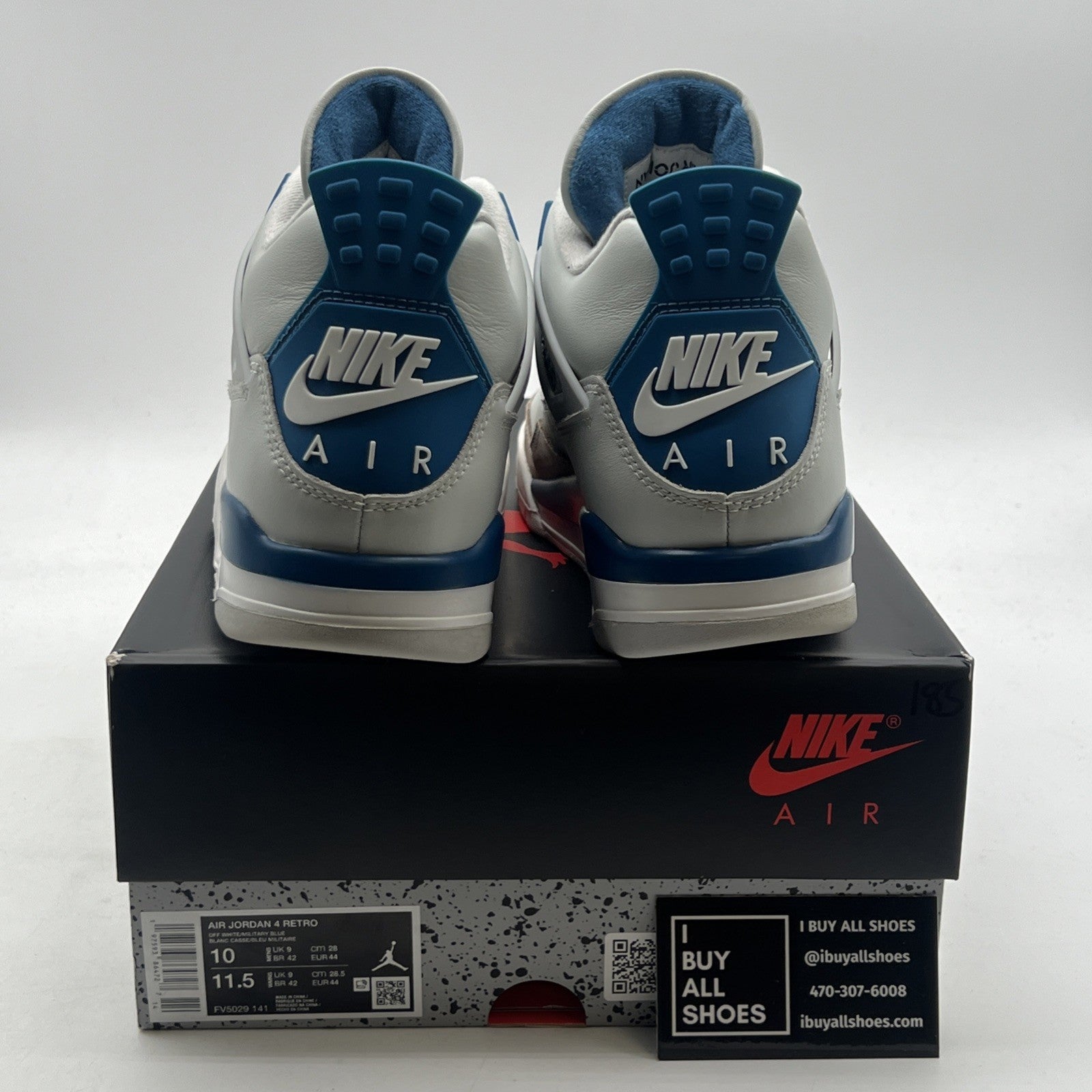 Size 10 - Air Jordan 4 Retro 2024 Military Blue (FV5029-141)