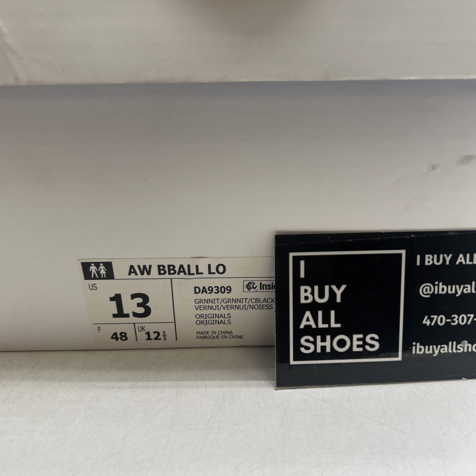 Size 13 - adidas Alexander Wang x AW BBall Low Green Night (DA9309)