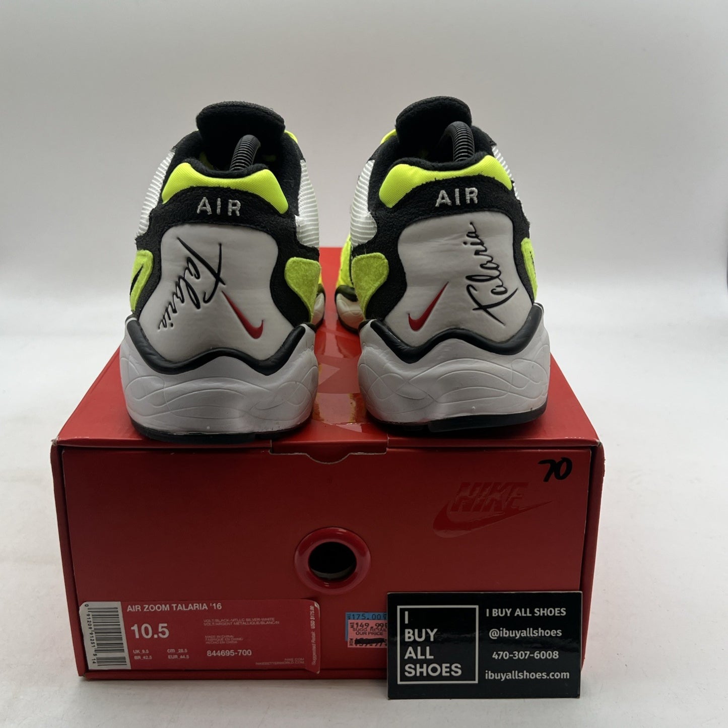 Size 10.5 - Nike Air Zoom Talaria '16 Volt (844695-700)