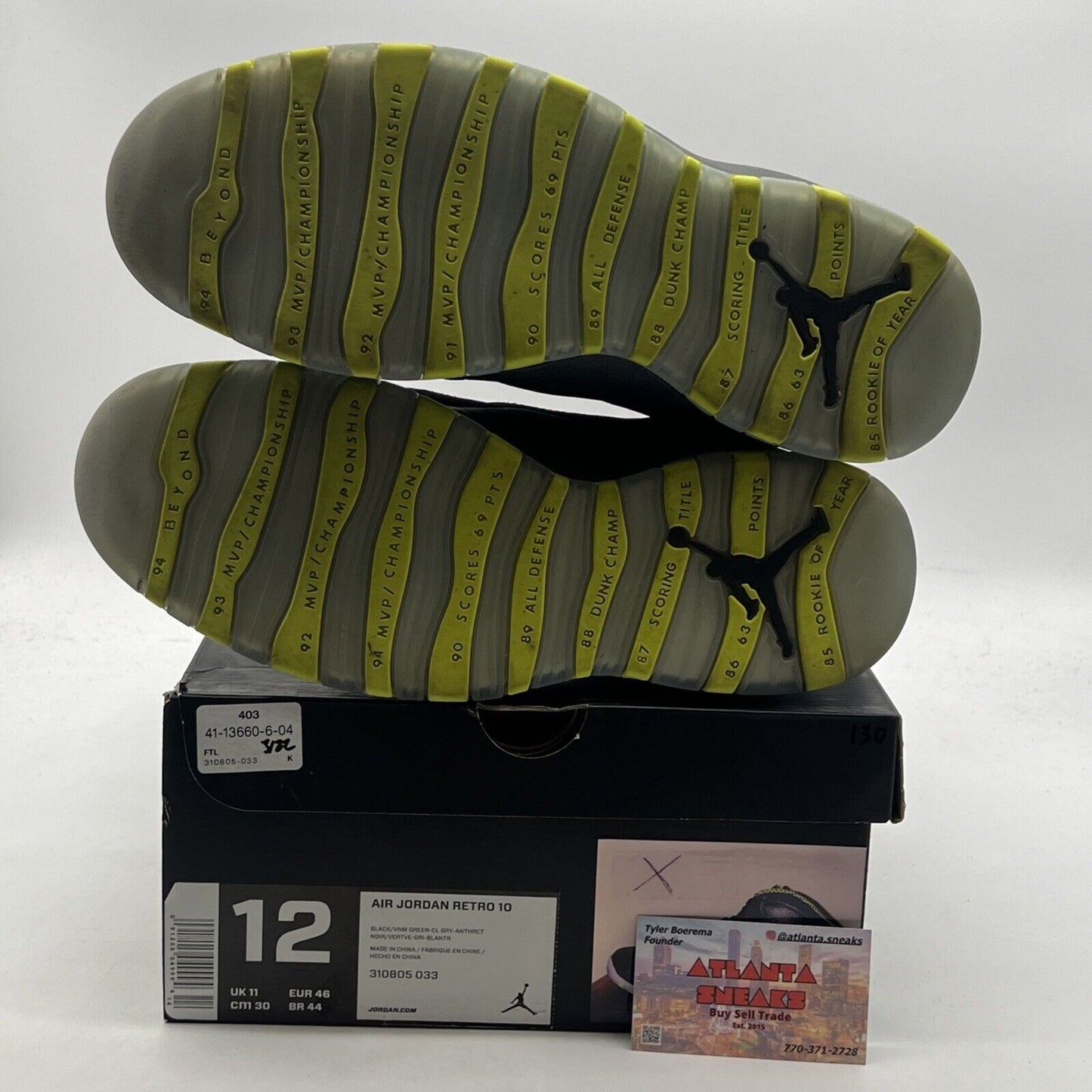 Size 12 - Air Jordan 10 Retro Venom (310805-033)