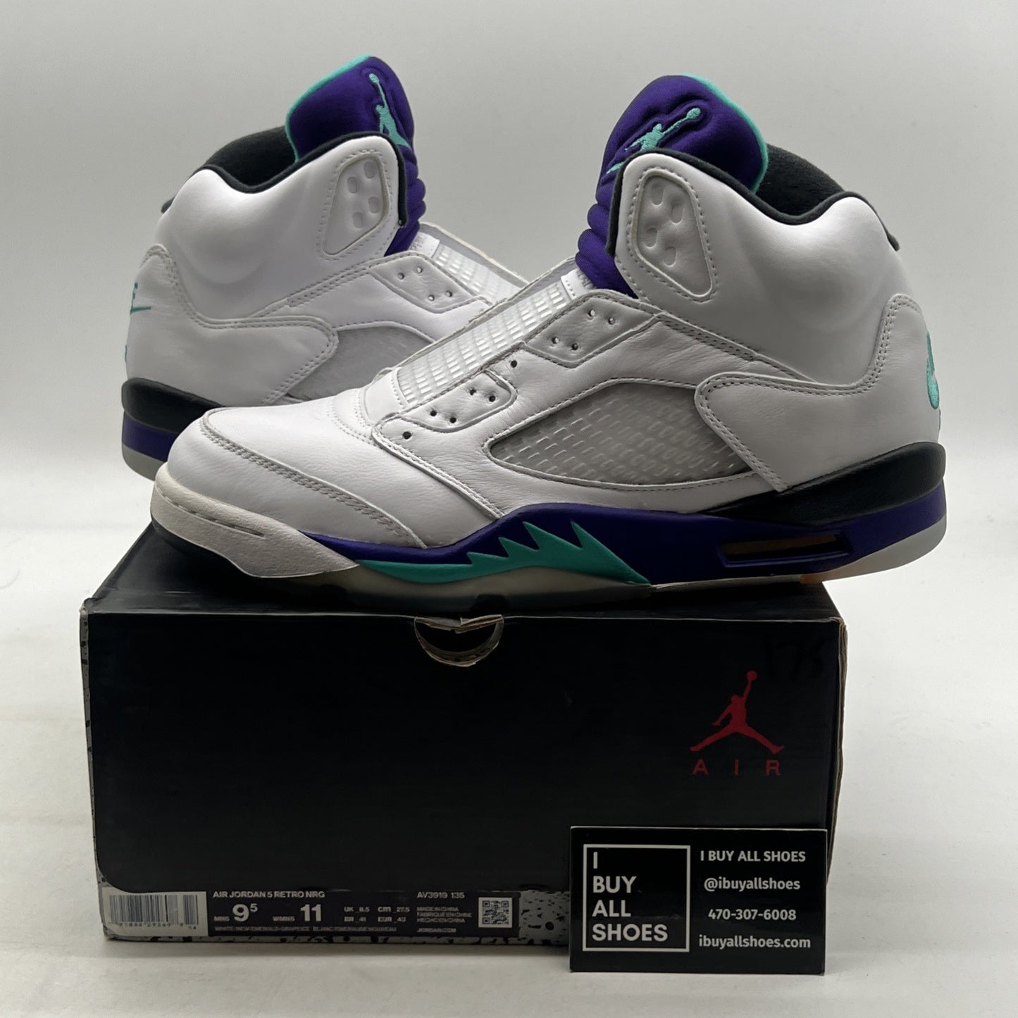 Size 9.5 - Air Jordan 5 Retro NRG Fresh Prince (AV3919-135)