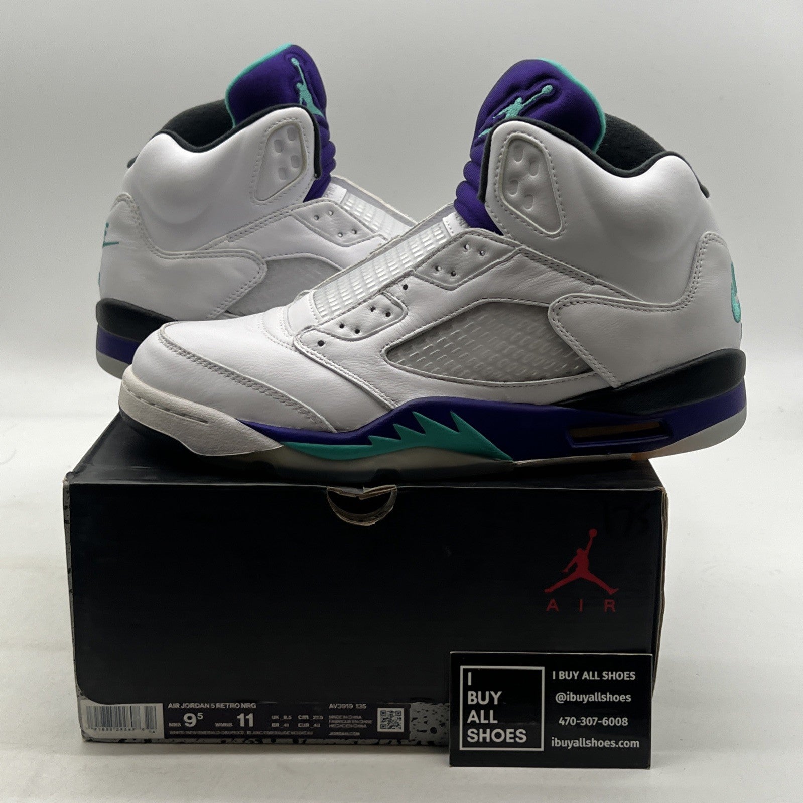 Size 9.5 - Air Jordan 5 Retro NRG Fresh Prince (AV3919-135)