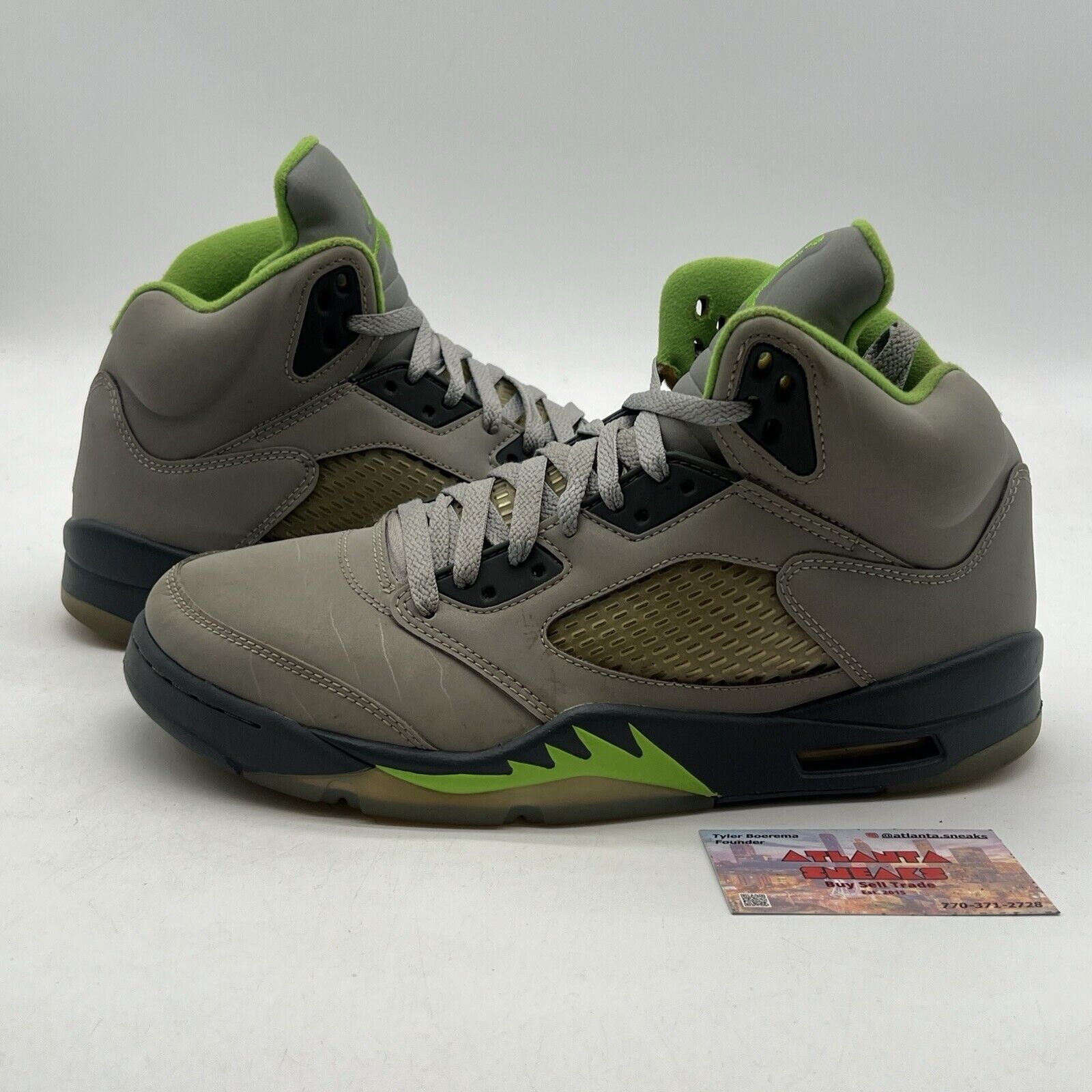 Size 10.5 - Air Jordan 5 Retro Green Bean (DM8014-003)