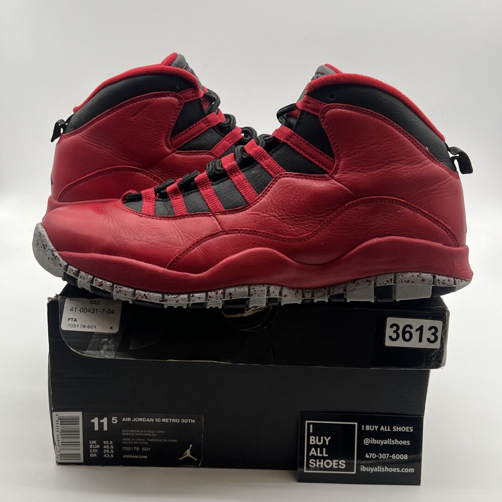Size 11.5 - Air Jordan 10 Retro Bulls Over Broadway (705178-601)