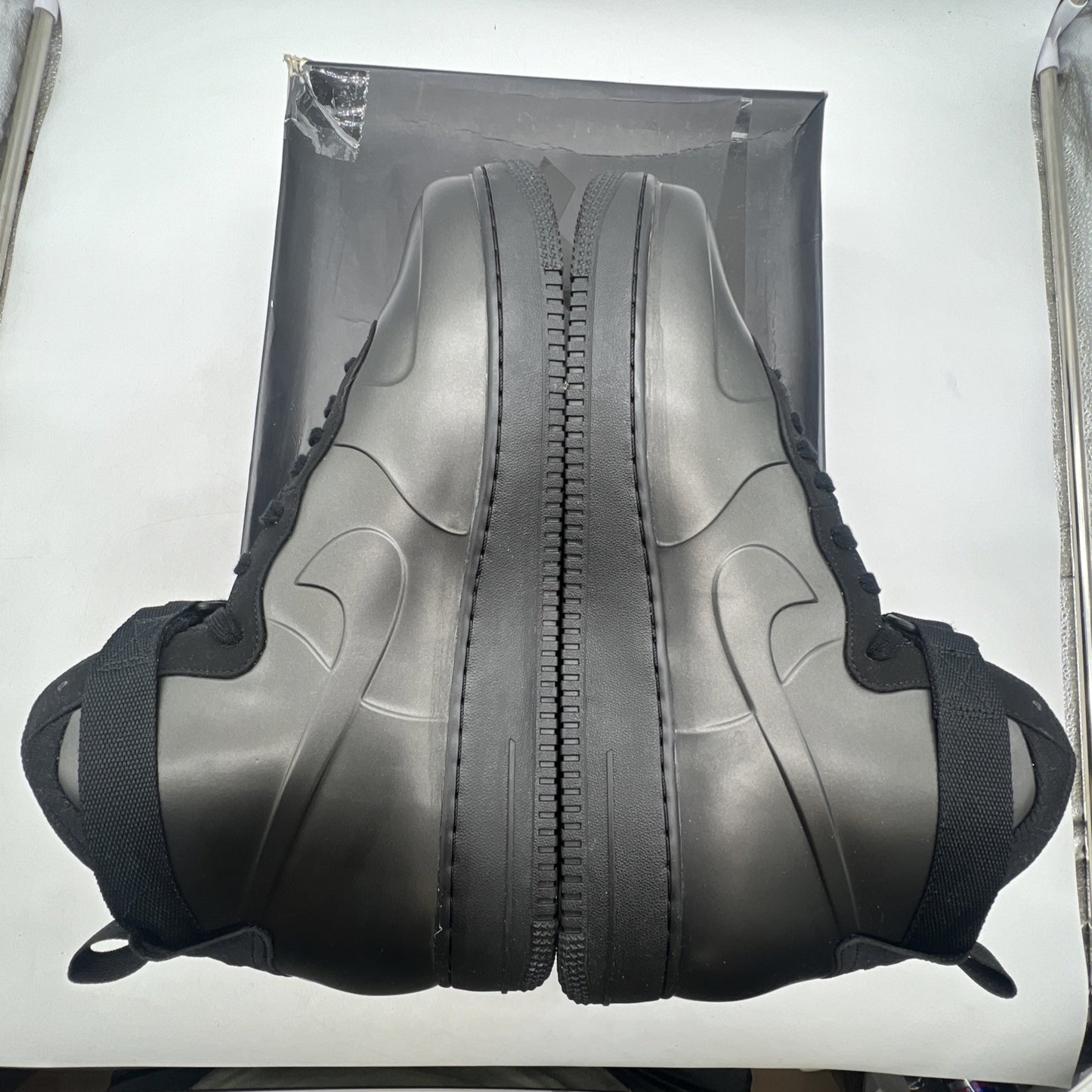 Size 14 - Nike Air Force 1 Foamposite Cup Triple Black (AH6771-001)