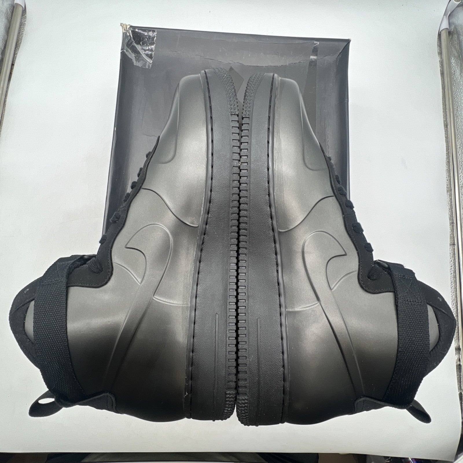 Size 14 - Nike Air Force 1 Foamposite Cup Triple Black (AH6771-001)