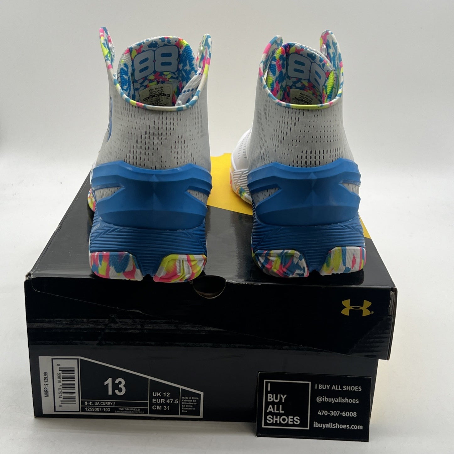 Size 13 - Under Armour Curry 2 2016 Splash Party (1259007-103)