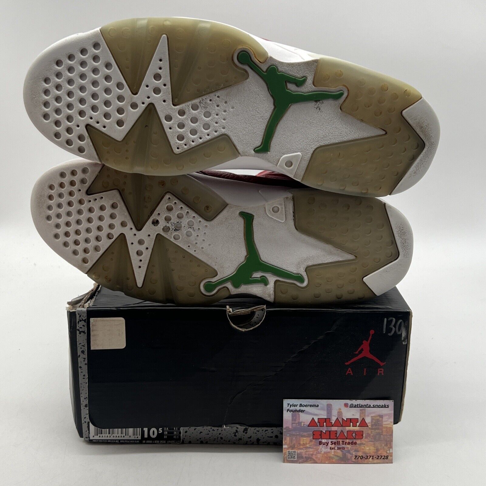 Size 10.5 - Air Jordan 6 Spizike History of Jordan Red White Leather 694091-625