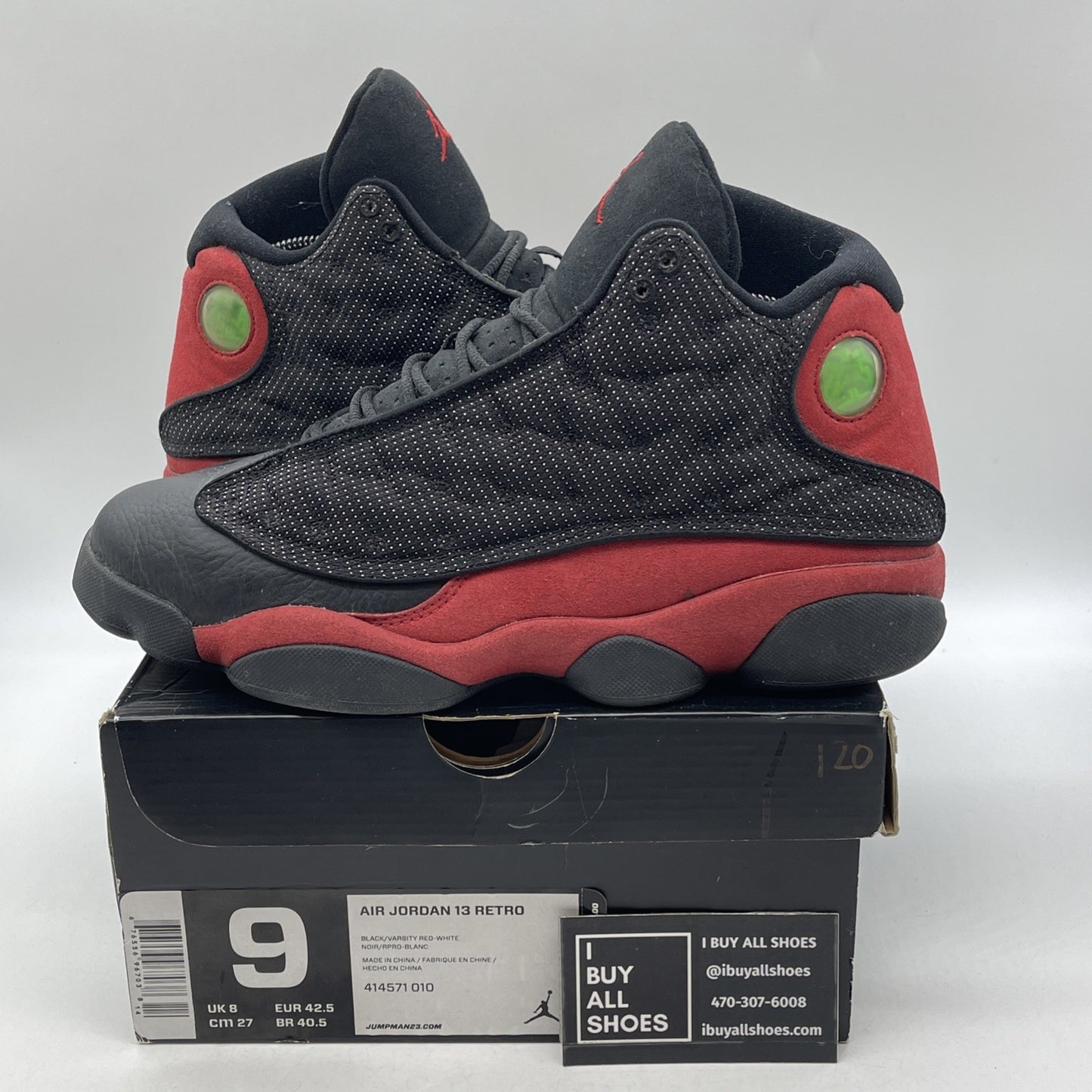 Size 9 - Air Jordan 13 Retro 2013 Bred (414571-010)