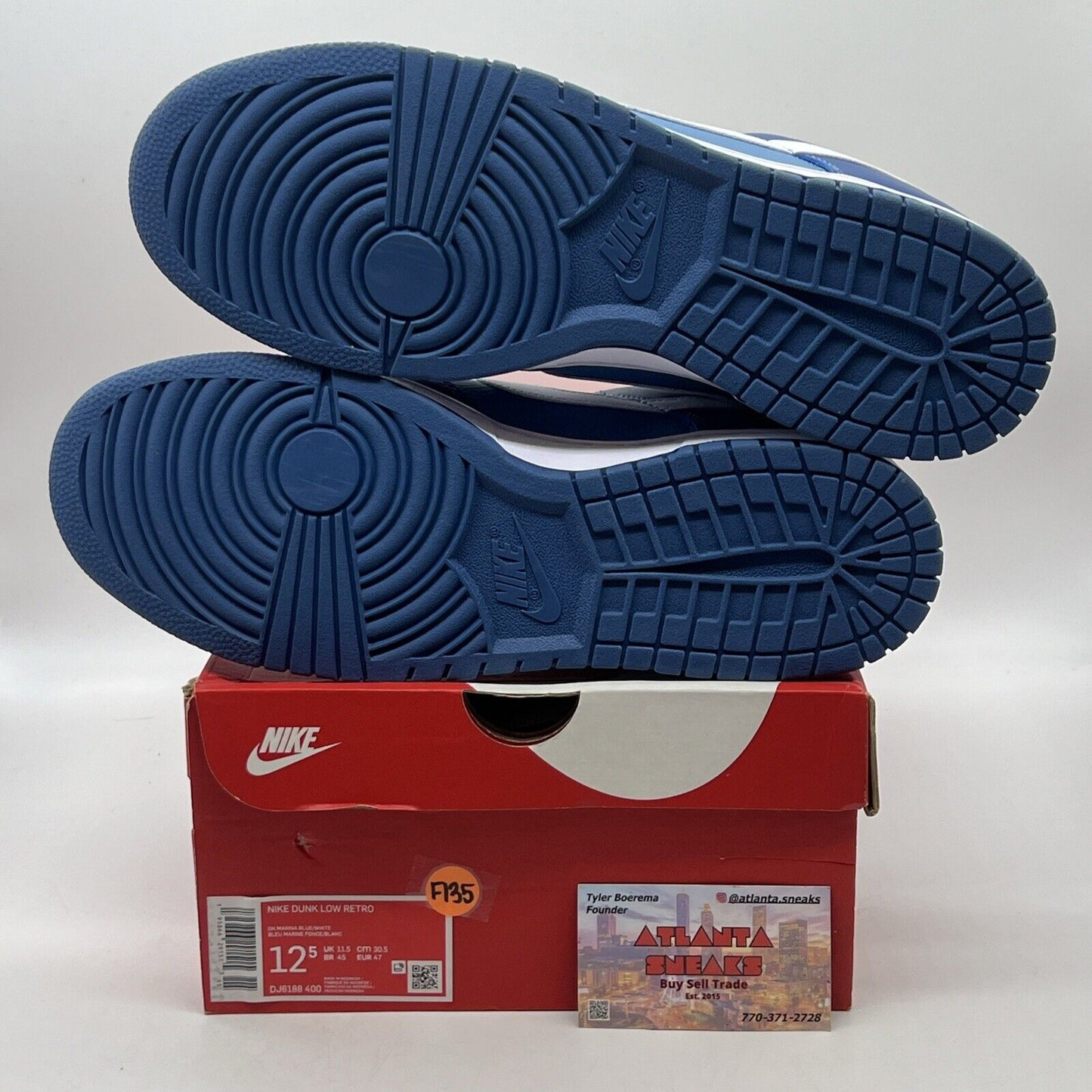 Size 12.5 - Nike Dunk Low Dark Marina Blue 2021 Brand New Og All
