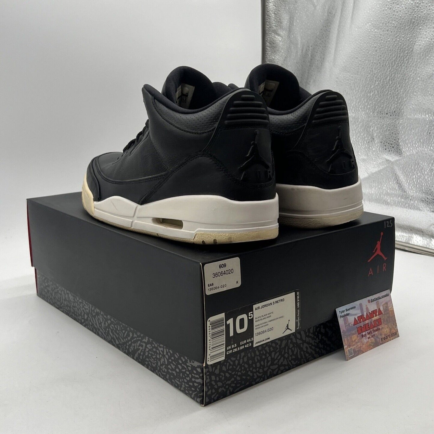 Size 10.5 - Air Jordan 3 Retro Cyber Monday (136064-020)