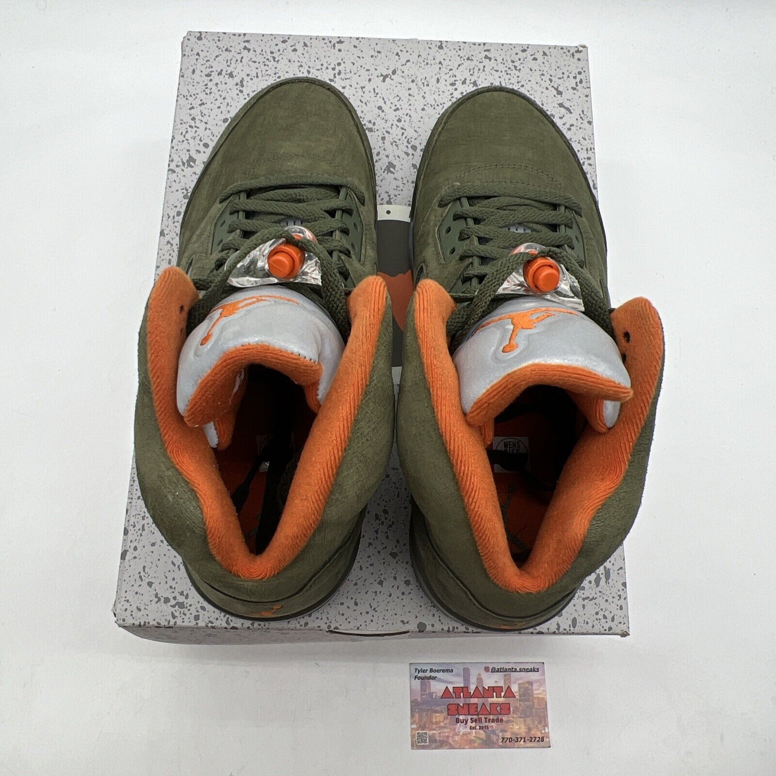 Size 9 - Air Jordan 5 Retro 2024 Olive Orange Icey (DD0587-308)