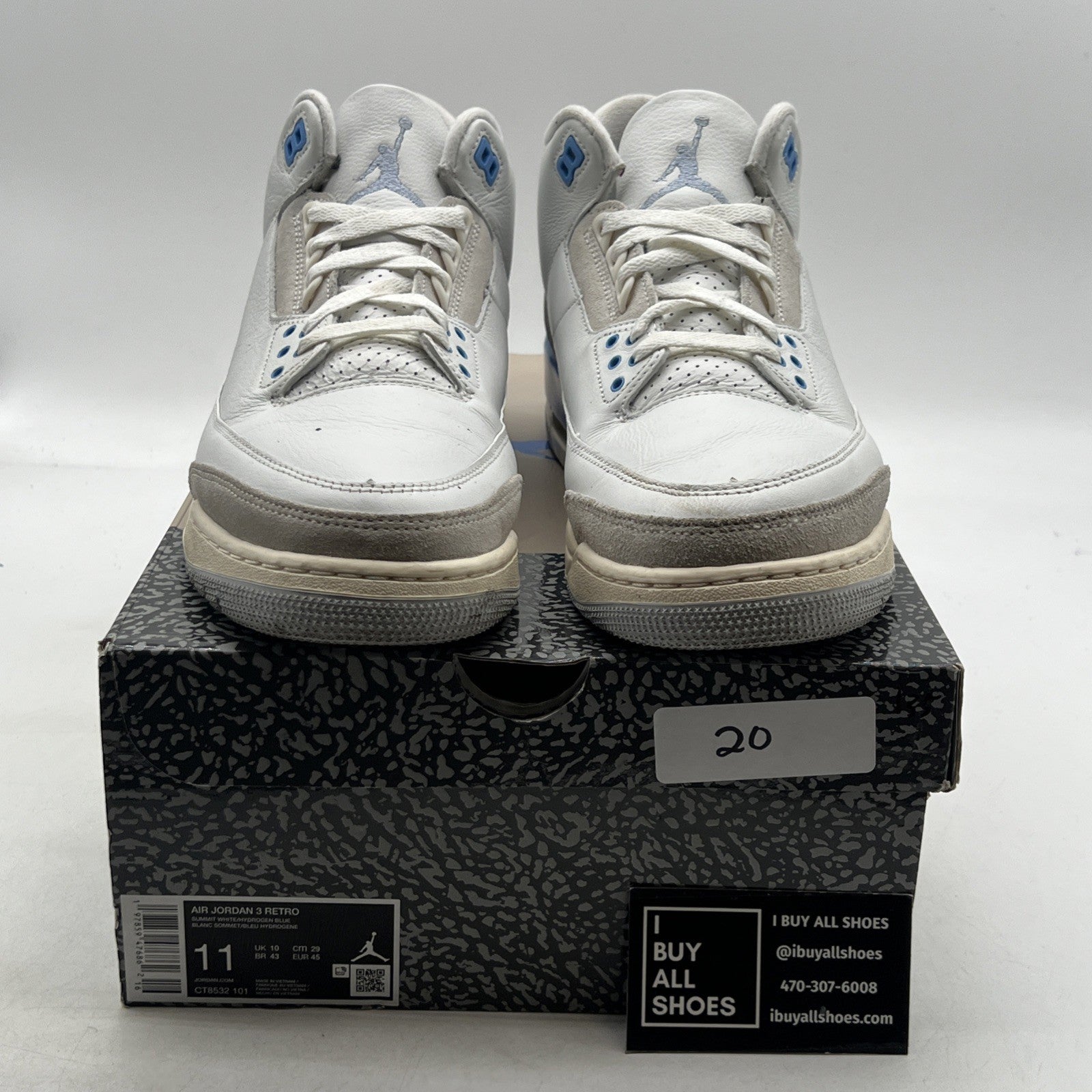 Size 11 - Air Jordan 3 Retro Lucky Shorts (CT8532-101)
