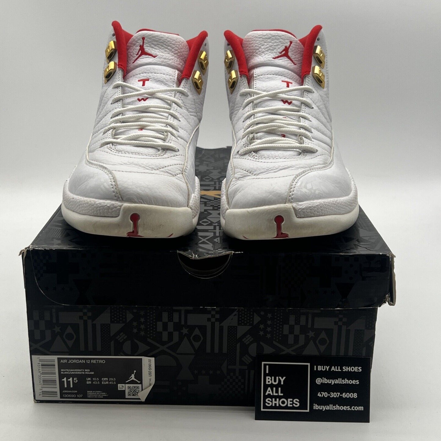 Size 11.5 - Air Jordan 12 Retro FIBA (130690-107)