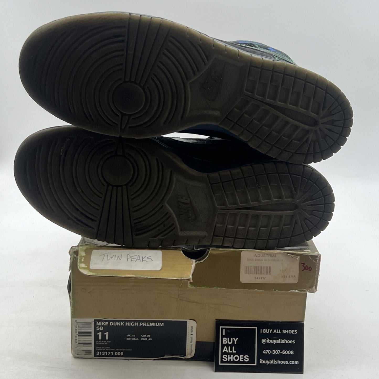 Size 11 - Nike Dunk Premium SB High Twin Peaks (313171-006)