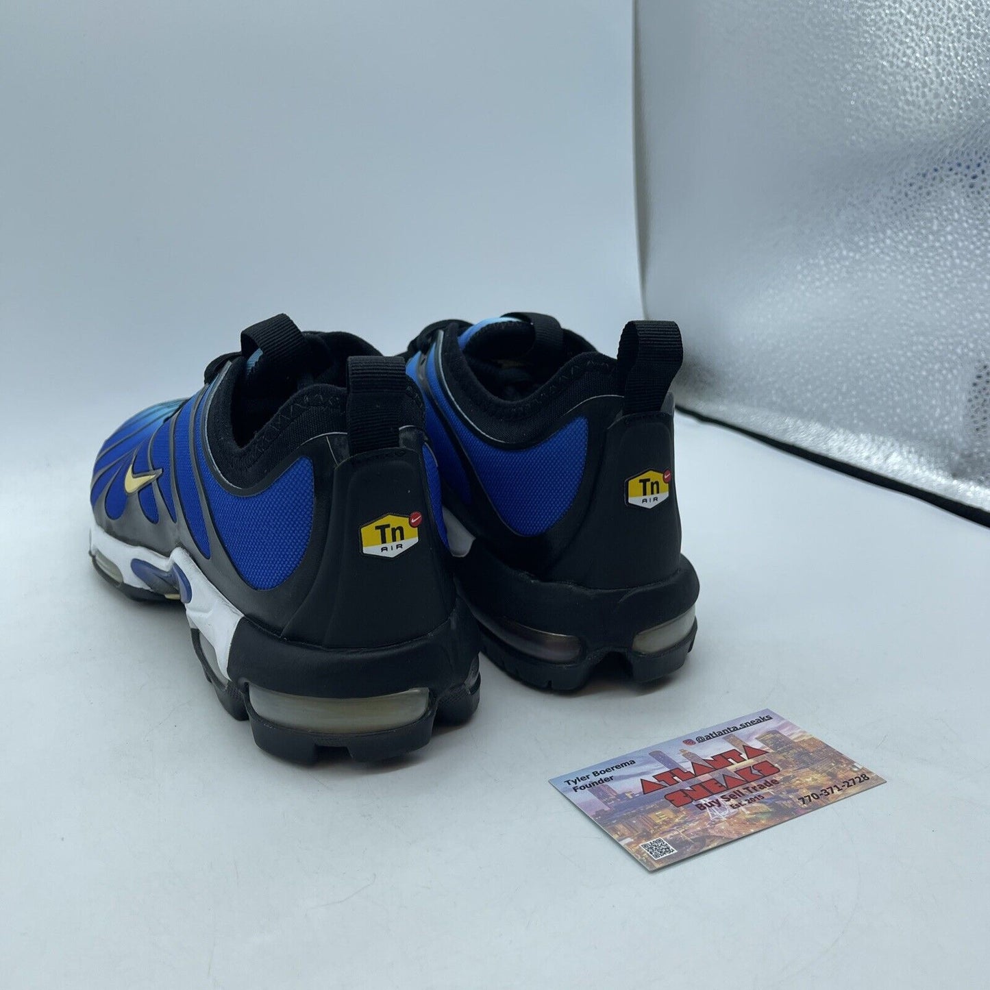 Size 8.5 - Nike Air Max Plus TN Ultra Hyper Blue White Black Yellow (898015-402)