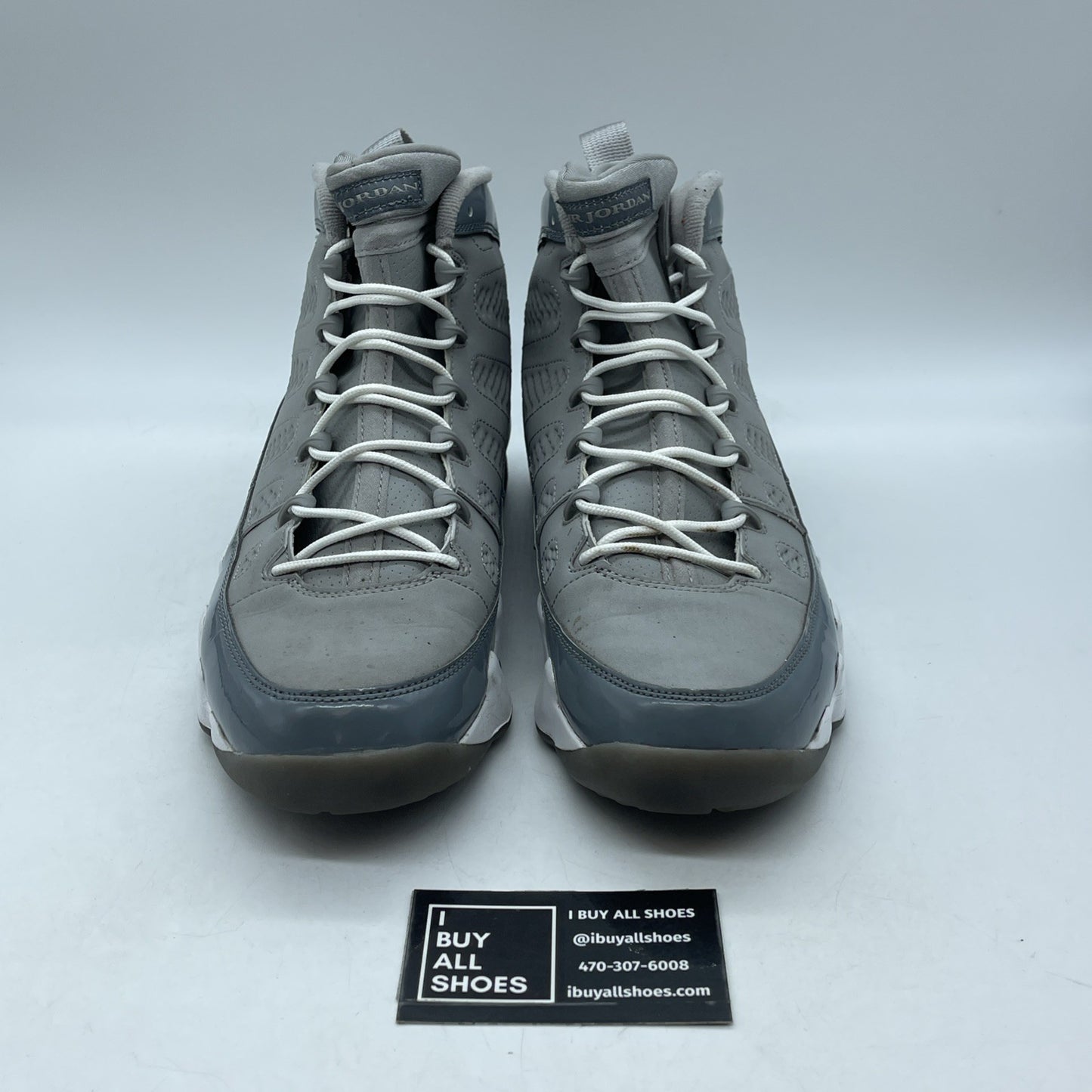 Size 9.5 - Air Jordan 9 Retro 2012 Cool Grey Suede Leather (302370-015)