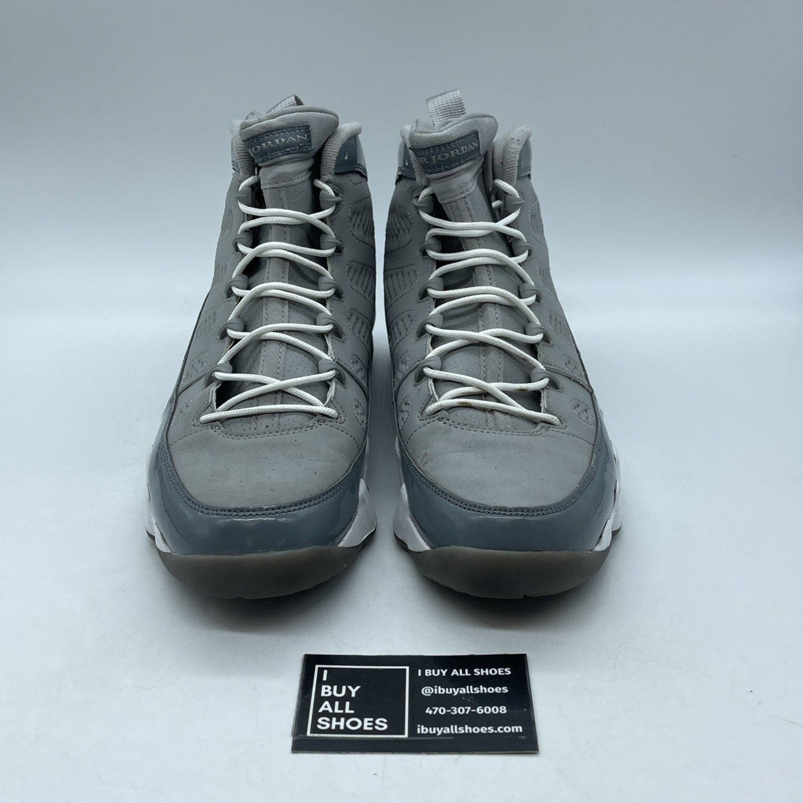Size 9.5 - Air Jordan 9 Retro 2012 Cool Grey Suede Leather (302370-015)
