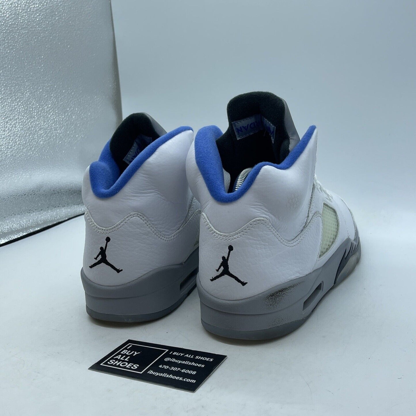 Size 10.5 - Air Jordan 5 Retro Stealth 2.0 Grey White Leather (DD0587-140)